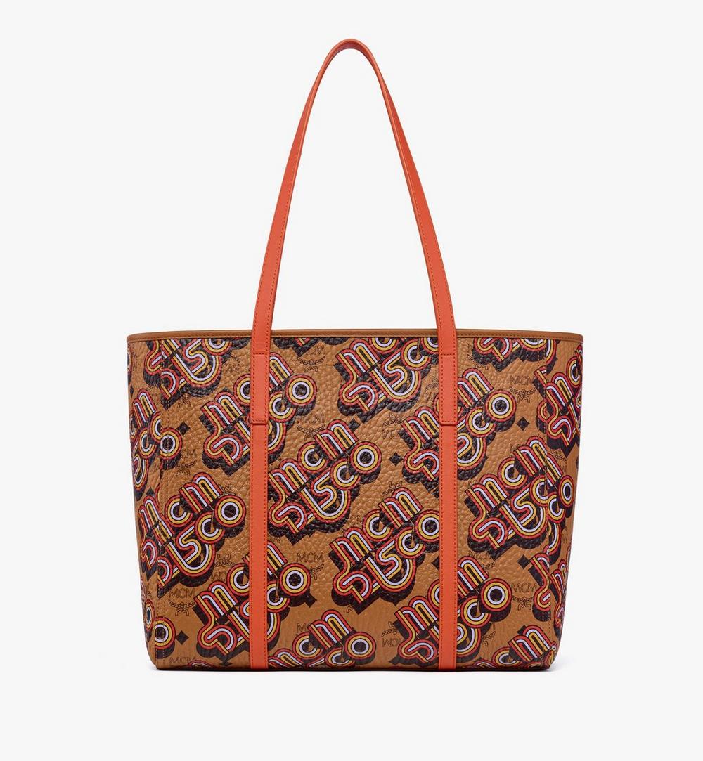 MWPGAMT01CO001-Toni Top-Zip Shopper in Disco Visetos|Cognac