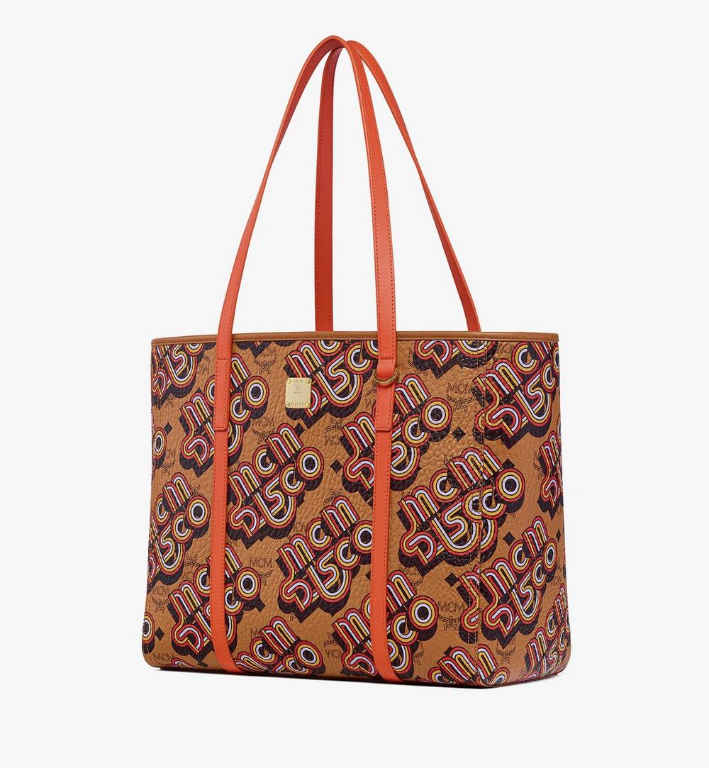MWPGAMT01CO001-Toni Top-Zip Shopper in Disco Visetos|Cognac