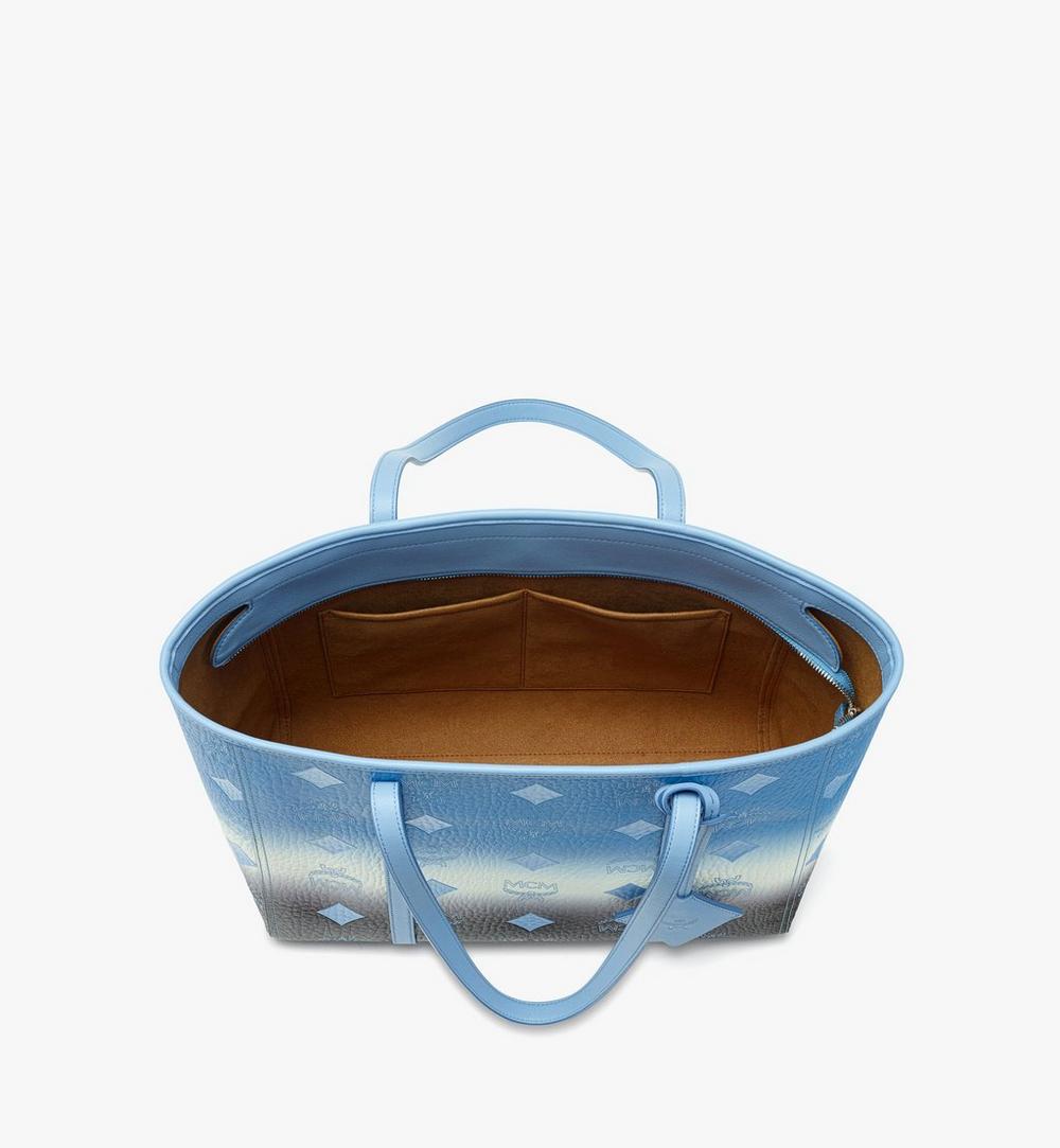 MWPGSMT12L8001-Toni Top-Zip Shopper in Gradation Visetos|DELLA ROBBIA BLUE