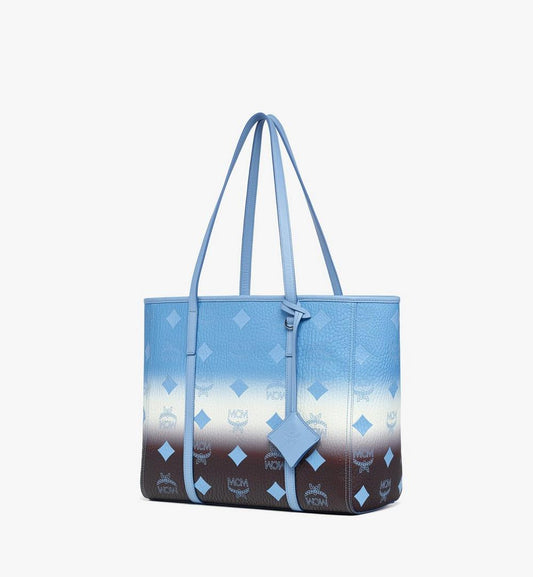 MWPGSMT12L8001-Toni Top-Zip Shopper in Gradation Visetos|DELLA ROBBIA BLUE