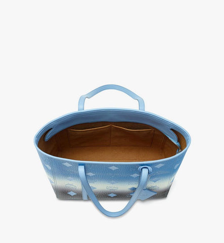 MWPGSMT12L8001-Toni Top-Zip Shopper in Gradation Visetos|DELLA ROBBIA BLUE