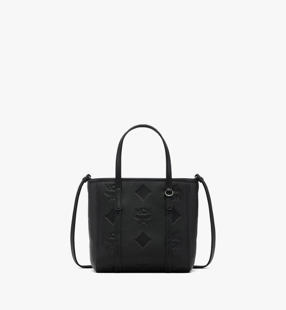 MWPGSMT04BK001-Toni Top-Zip Shopper in Maxi Monogram Leather|BLACK
