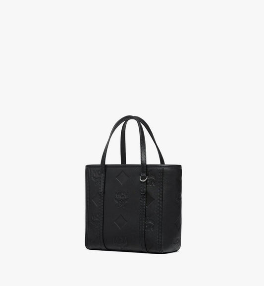 MWPGSMT05BK001-Toni Top-Zip Shopper in Maxi Monogram Leather|BLACK