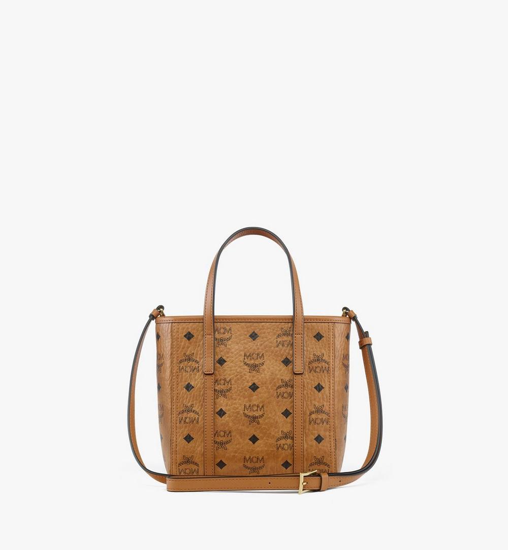 MWPGSMT02CO001-Toni Top-Zip Shopper in Visetos|Cognac