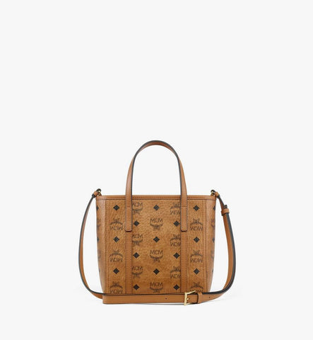 MWPGSMT02CO001-Toni Top-Zip Shopper in Visetos|Cognac