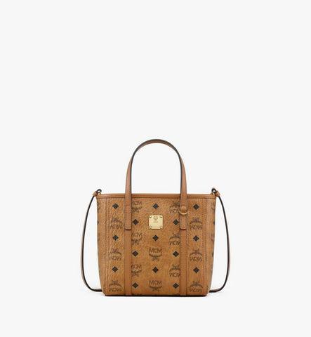 MWPGSMT02CO001-Toni Top-Zip Shopper in Visetos|Cognac