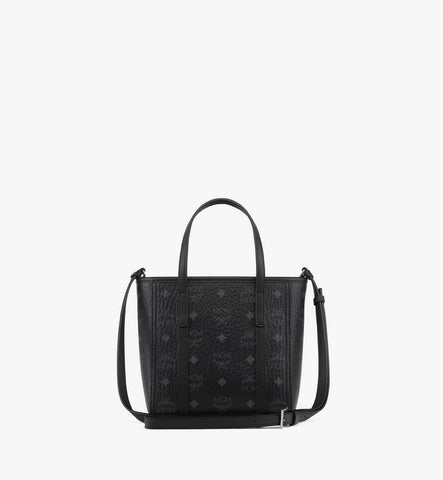 MWPGSMT02BK001-Toni Top-Zip Shopper in Visetos|Black