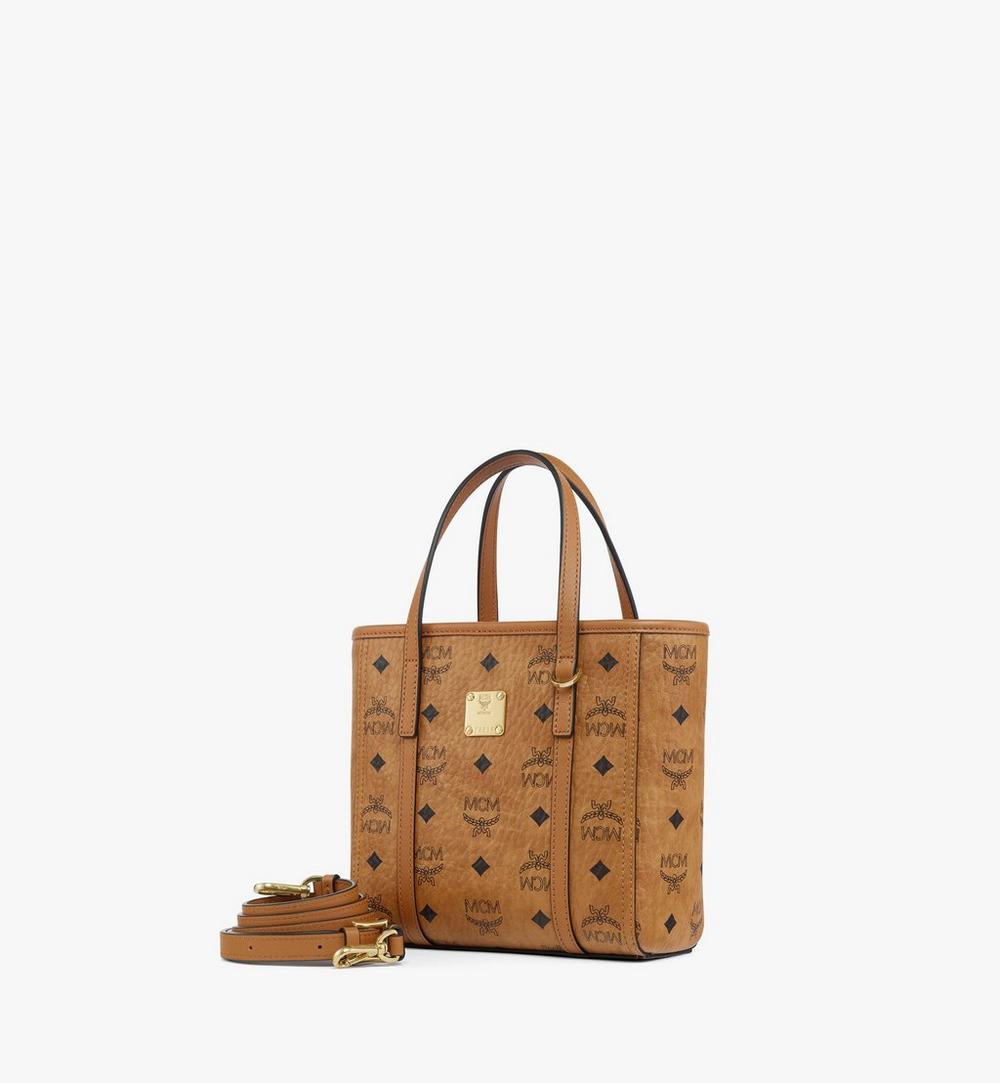 MWPGSMT03CO001-Toni Top-Zip Shopper in Visetos|Cognac