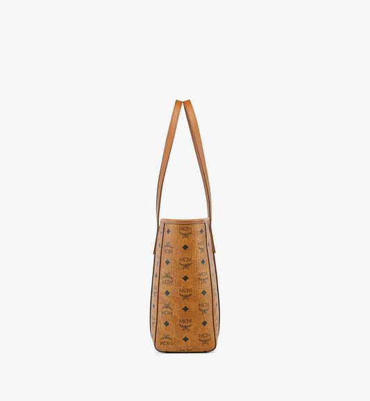 MWPFSMT02CO001-Toni Top-Zip Shopper in Visetos|COGNAC