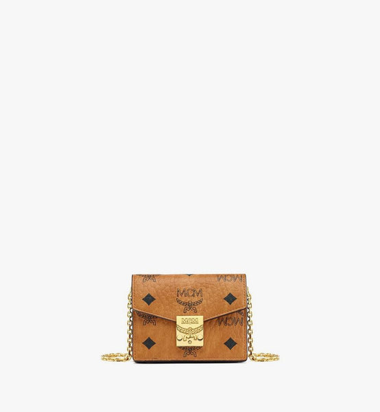 Tracy Chain Card Wallet In Visetos image 1