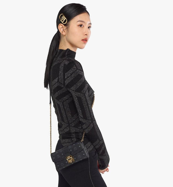 Tracy Chain Wallet in Visetos image 5