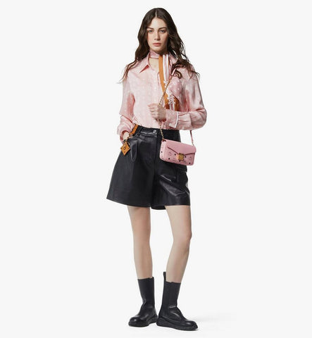 MWRGAXT01PZ001-Tracy Crossbody in Visetos Leather Mix|Soft Pink