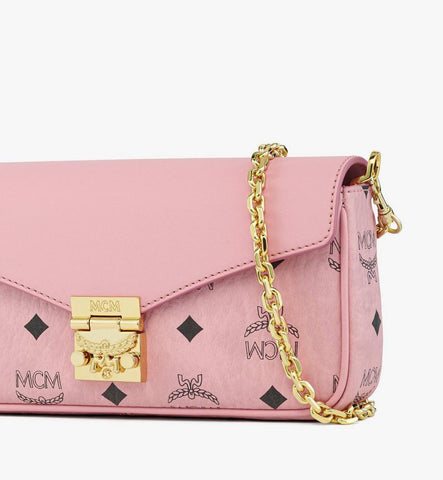 MWRGAXT01PZ001-Tracy Crossbody in Visetos Leather Mix|Soft Pink