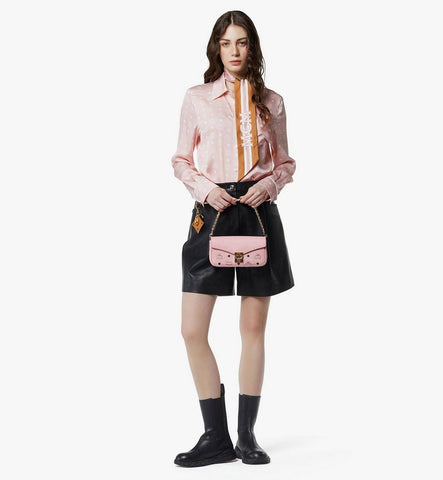 MWRGAXT01PZ001-Tracy Crossbody in Visetos Leather Mix|Soft Pink