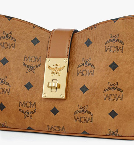 MWSGAXT03CO001-Tracy Shoulder Bag in Visetos|Cognac