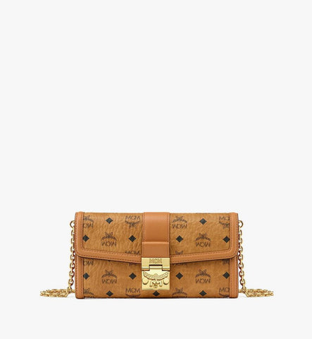 MYLESXT02CO001-Tracy Wallet on Chain in Visetos|COGNAC / BLACK