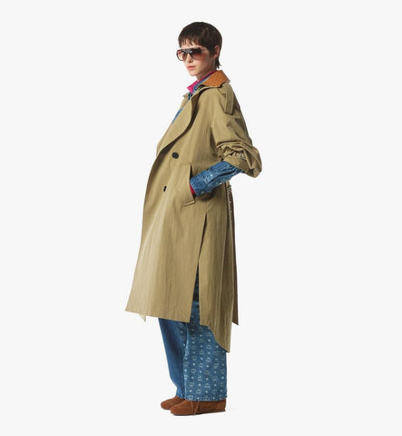 MFCFAMM02IG040-W MCM COL CTTN TWILL TRENCH COAT IG, 040|BEIGE