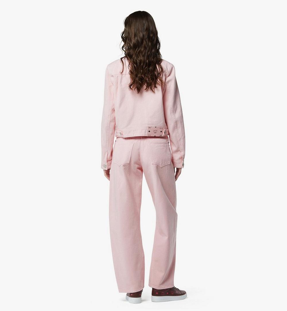 MFJGAMM02PZ040-Washed Denim Jacket|Soft Pink