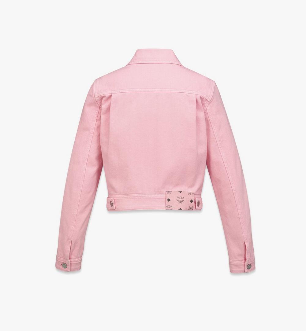 MFJGAMM02PZ042-Washed Denim Jacket|Soft Pink