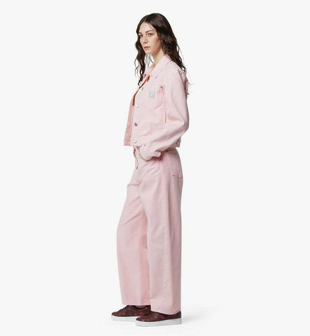 MFJGAMM02PZ046-Washed Denim Jacket|Soft Pink