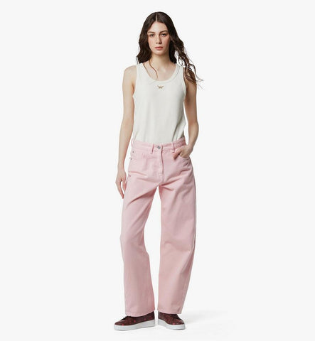 MFPGAMM06PZ042-Washed Denim Jeans|Soft Pink