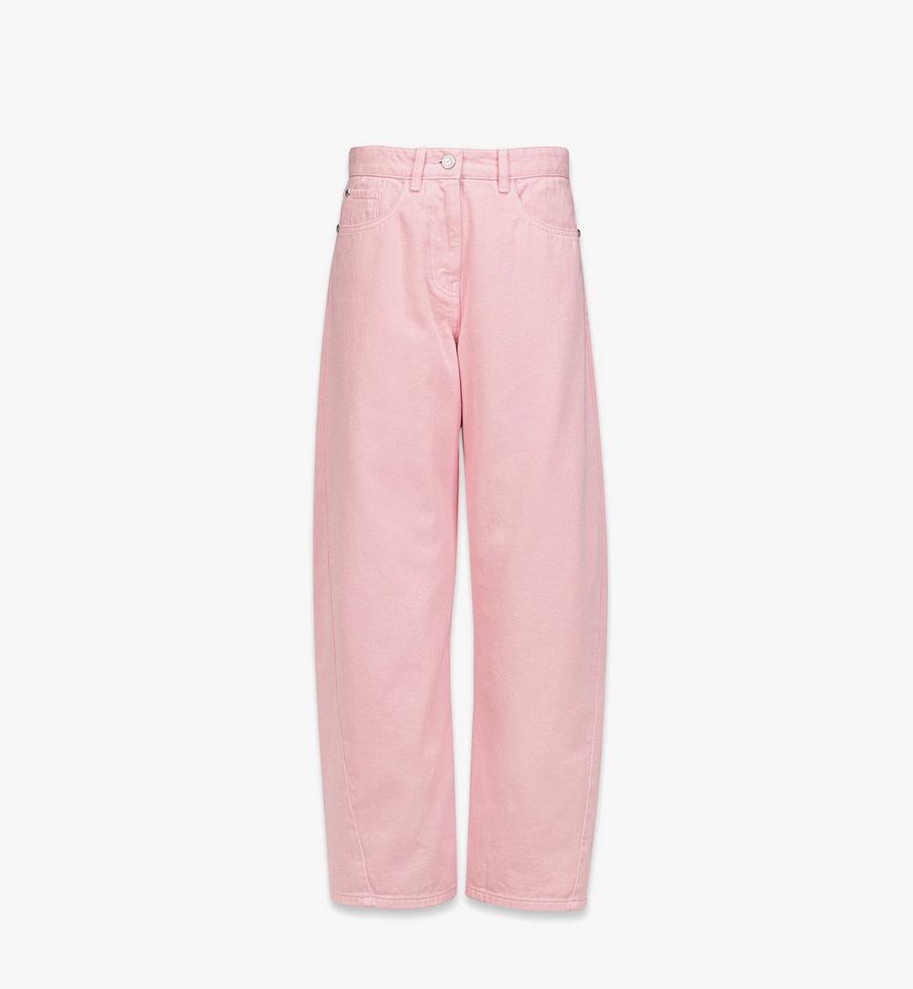 MFPGAMM06PZ038-Washed Denim Jeans|Soft Pink