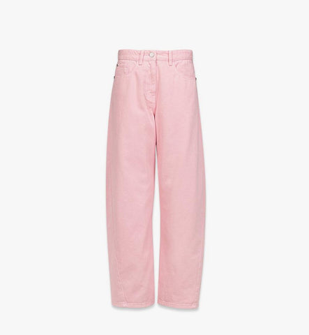 MFPGAMM06PZ038-Washed Denim Jeans|Soft Pink