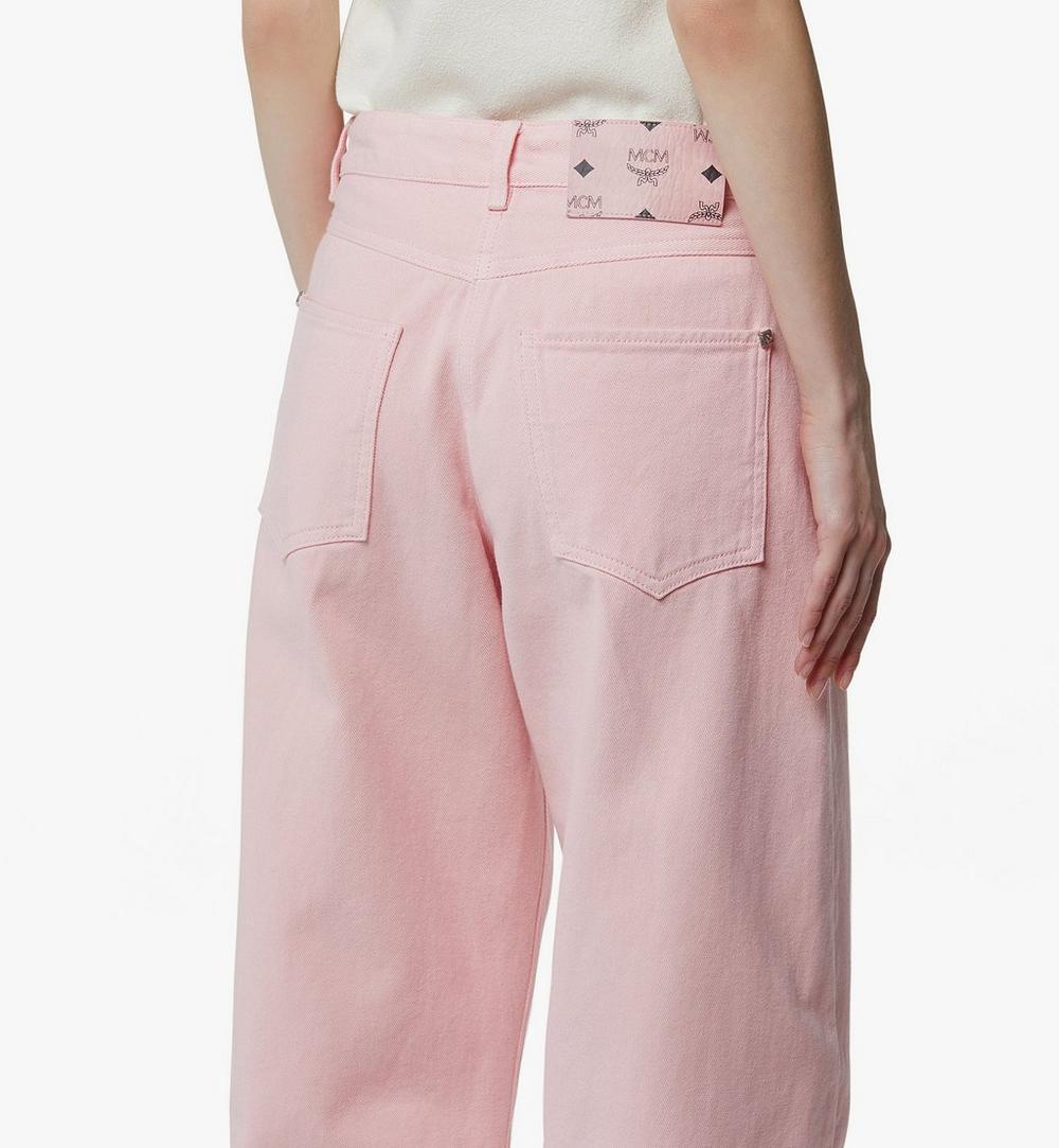 MFPGAMM06PZ038-Washed Denim Jeans|Soft Pink